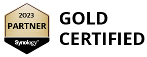 2023 Gold Certified Partner Synology Logo